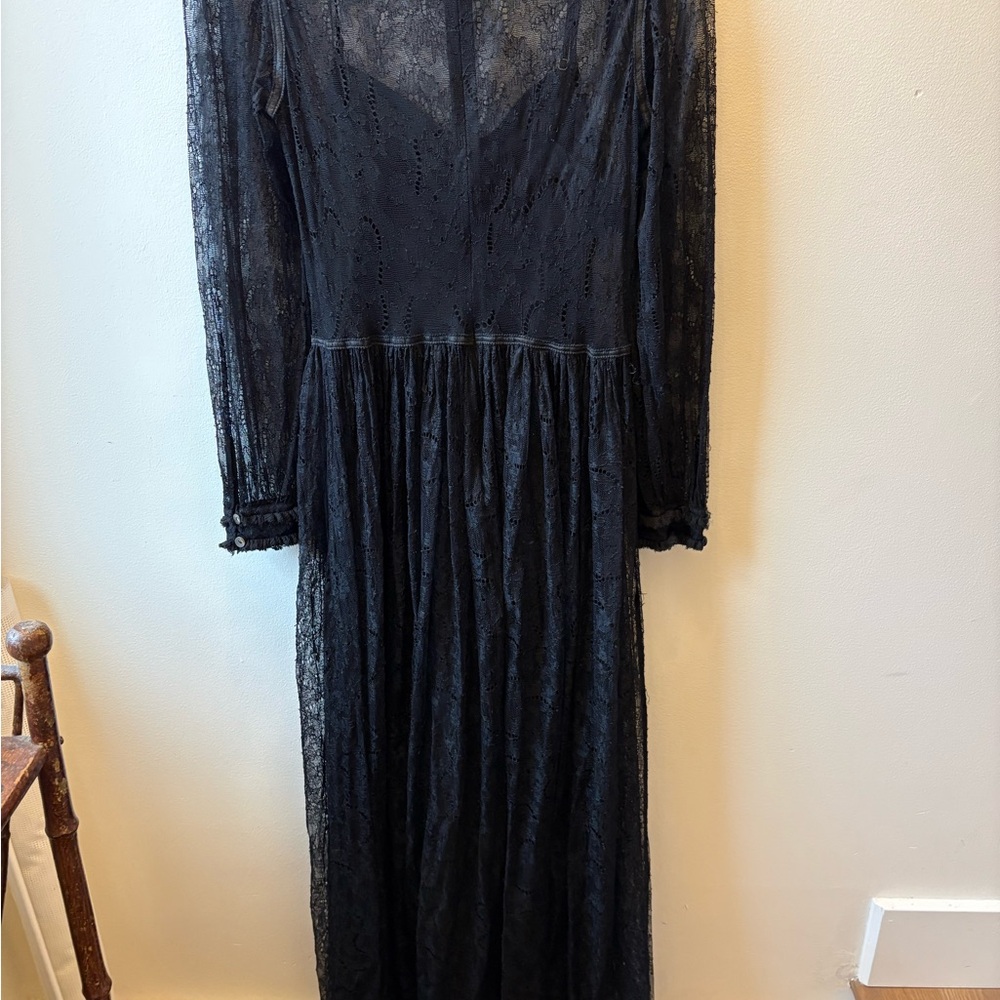 Ulla Johnson Black Lace Maxi Dress 8 - Picture 8 of 9